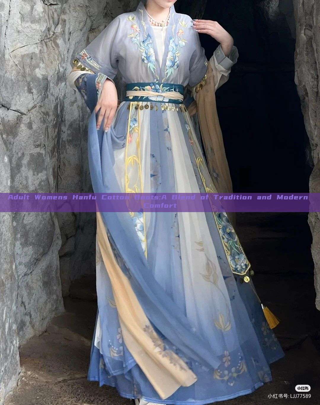 Adult Womens Hanfu Cotton Boots:A Blend of Tradition and Modern Comfort