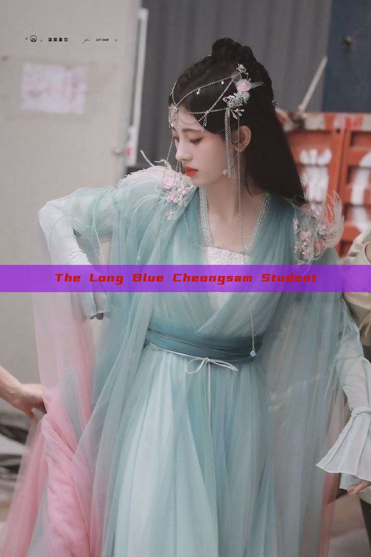 The Long Blue Cheongsam Student