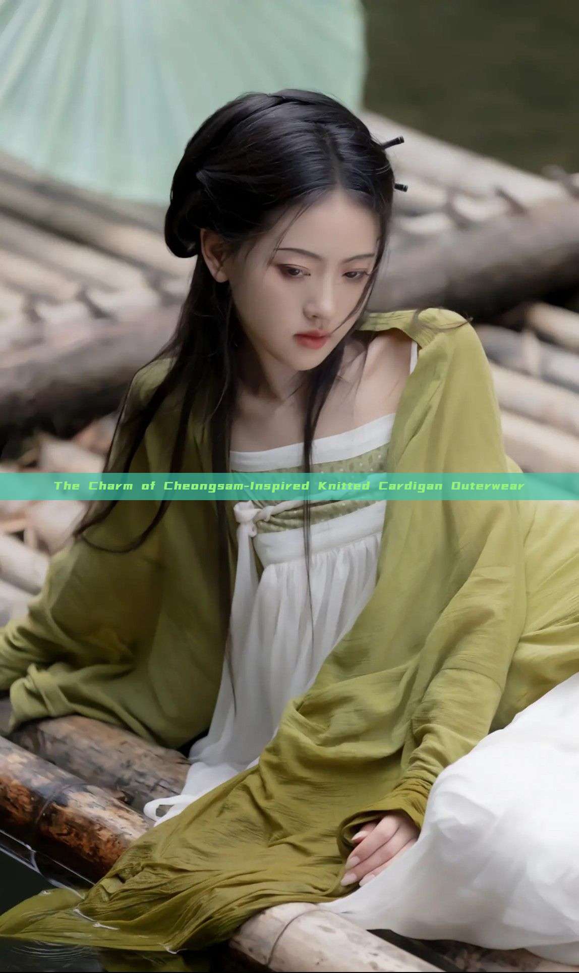 The Charm of Cheongsam-Inspired Knitted Cardigan Outerwear