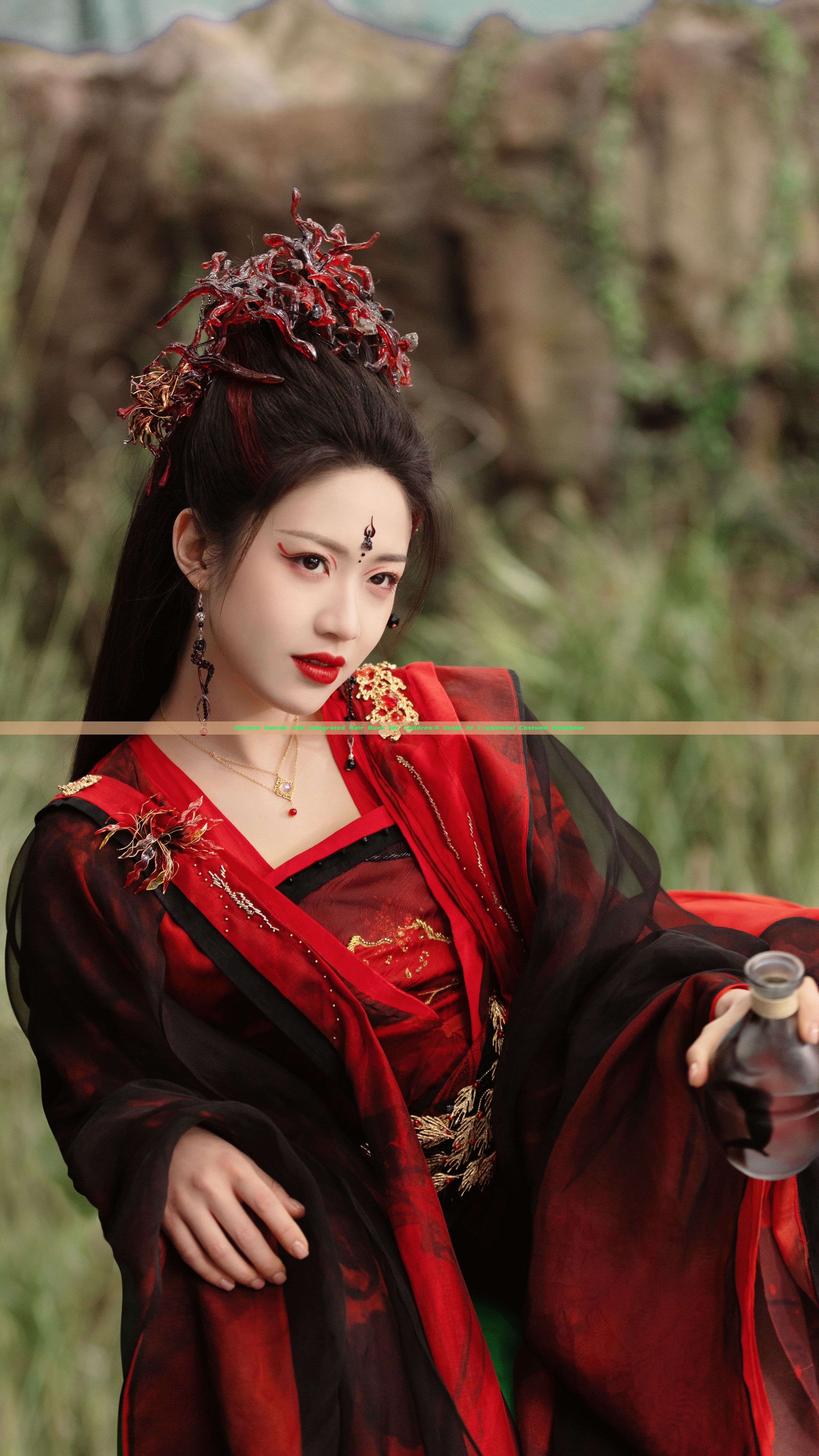 Ancient Hairdo with Integrated Hair Buns for Children:A Guide to Traditional Costume Headwear Ancient Hairdo with Integrated Hair Buns for Children:A Guide to Traditional Costume Headwear