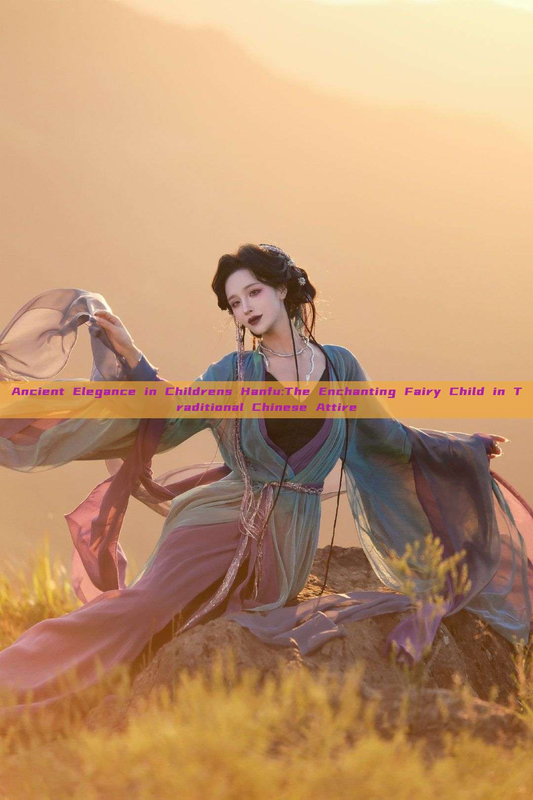 Ancient Elegance in Childrens Hanfu:The Enchanting Fairy Child in Traditional Chinese Attire