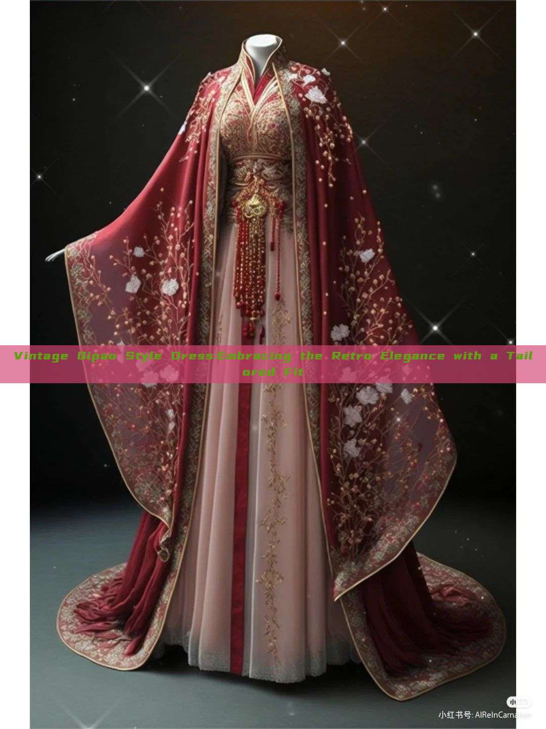 Vintage Qipao Style Dress:Embracing the Retro Elegance with a Tailored Fit Vintage Qipao Style Dress:Embracing the Retro Elegance with a Tailored Fit