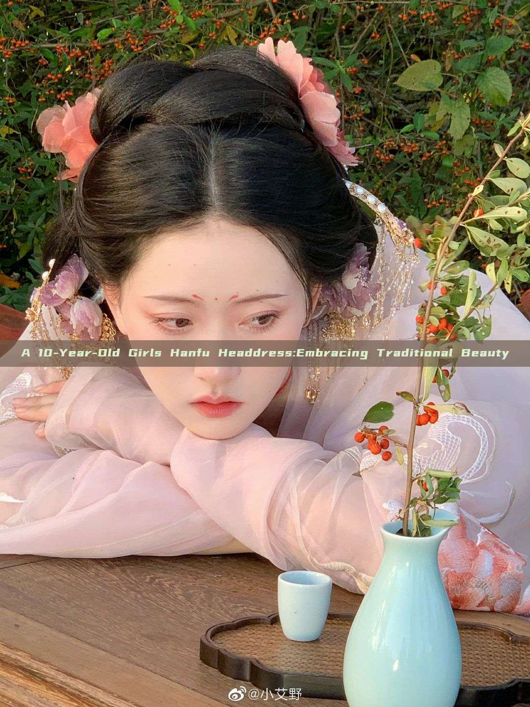 A 10-Year-Old Girls Hanfu Headdress:Embracing Traditional Beauty A 10-Year-Old Girls Hanfu Headdress:Embracing Traditional Beauty