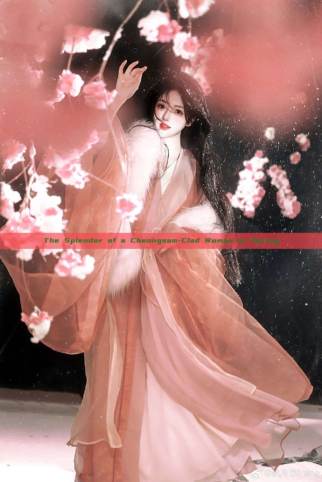 The Splendor of a Cheongsam-Clad Woman in Spring The Splendor of a Cheongsam-Clad Woman in Spring