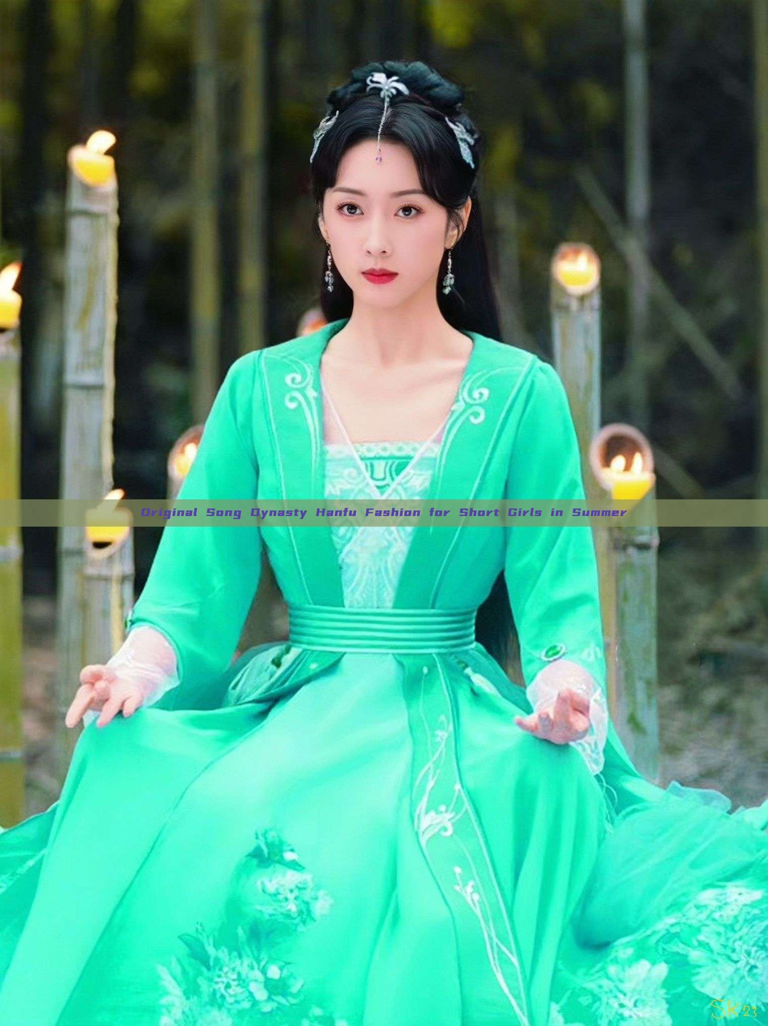 Original Song Dynasty Hanfu Fashion for Short Girls in Summer Original Song Dynasty Hanfu Fashion for Short Girls in Summer