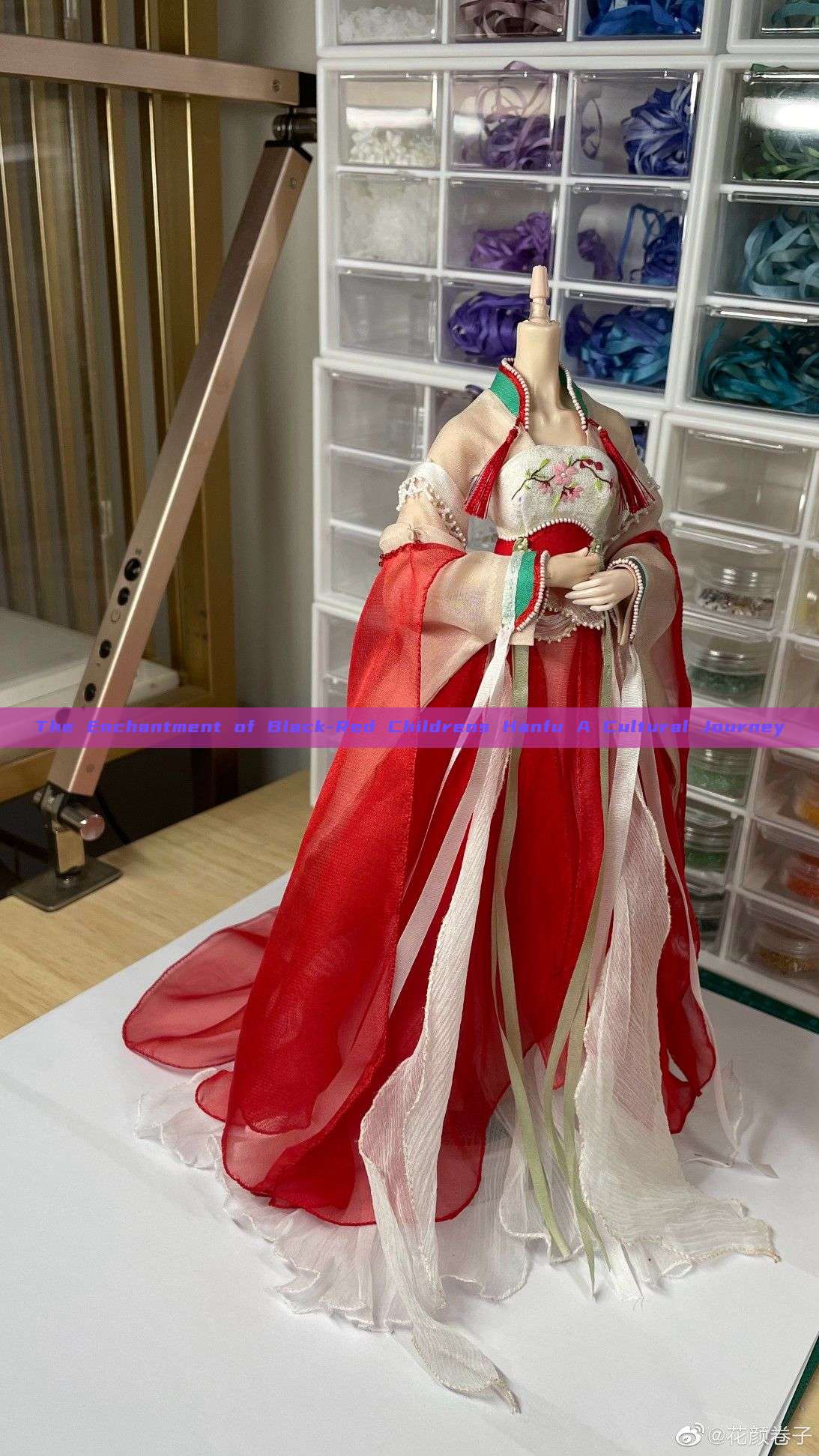 The Enchantment of Black-Red Childrens Hanfu A Cultural Journey