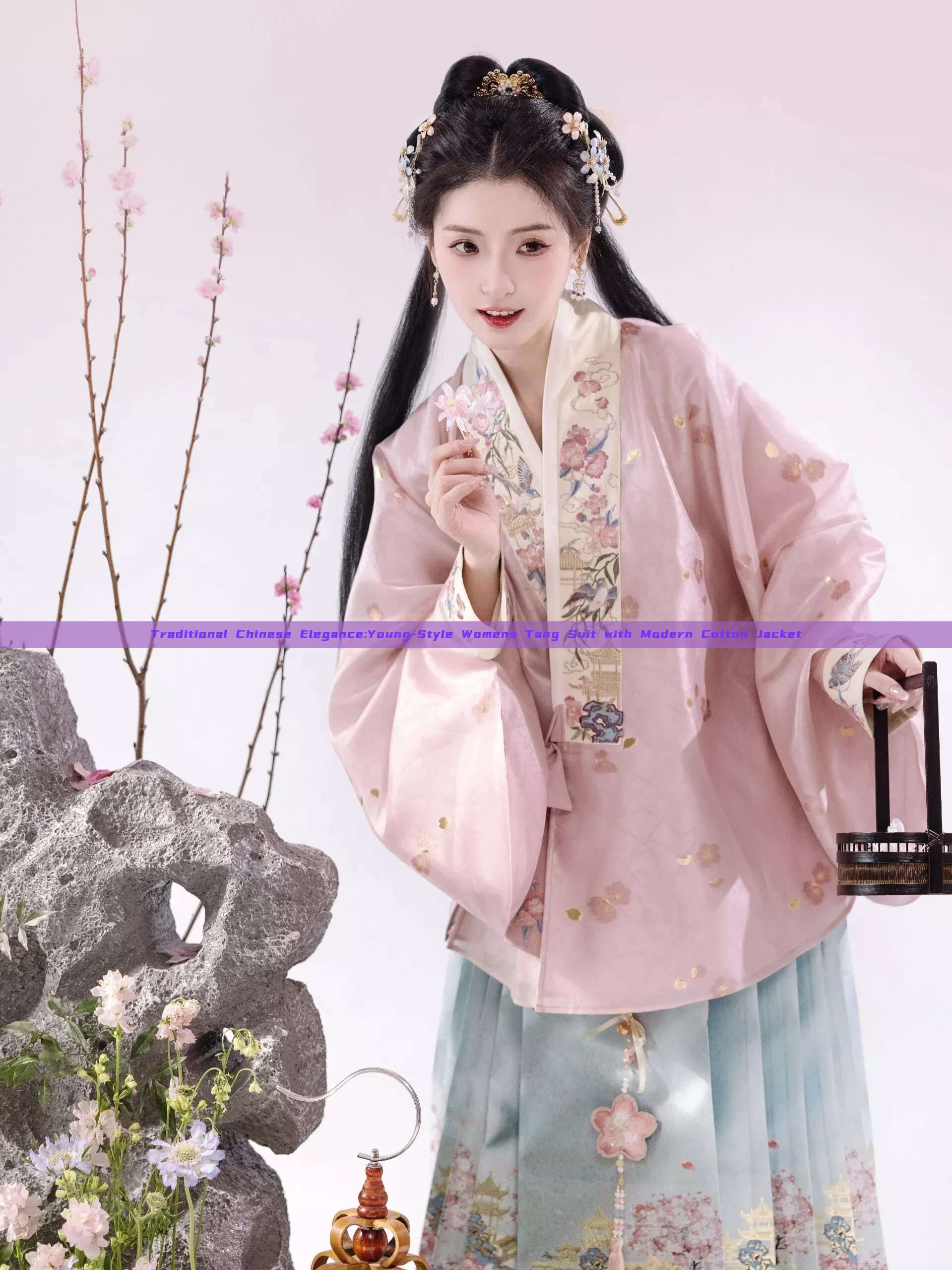 Traditional Chinese Elegance:Young-Style Womens Tang Suit with Modern Cotton Jacket Traditional Chinese Elegance:Young-Style Womens Tang Suit with Modern Cotton Jacket