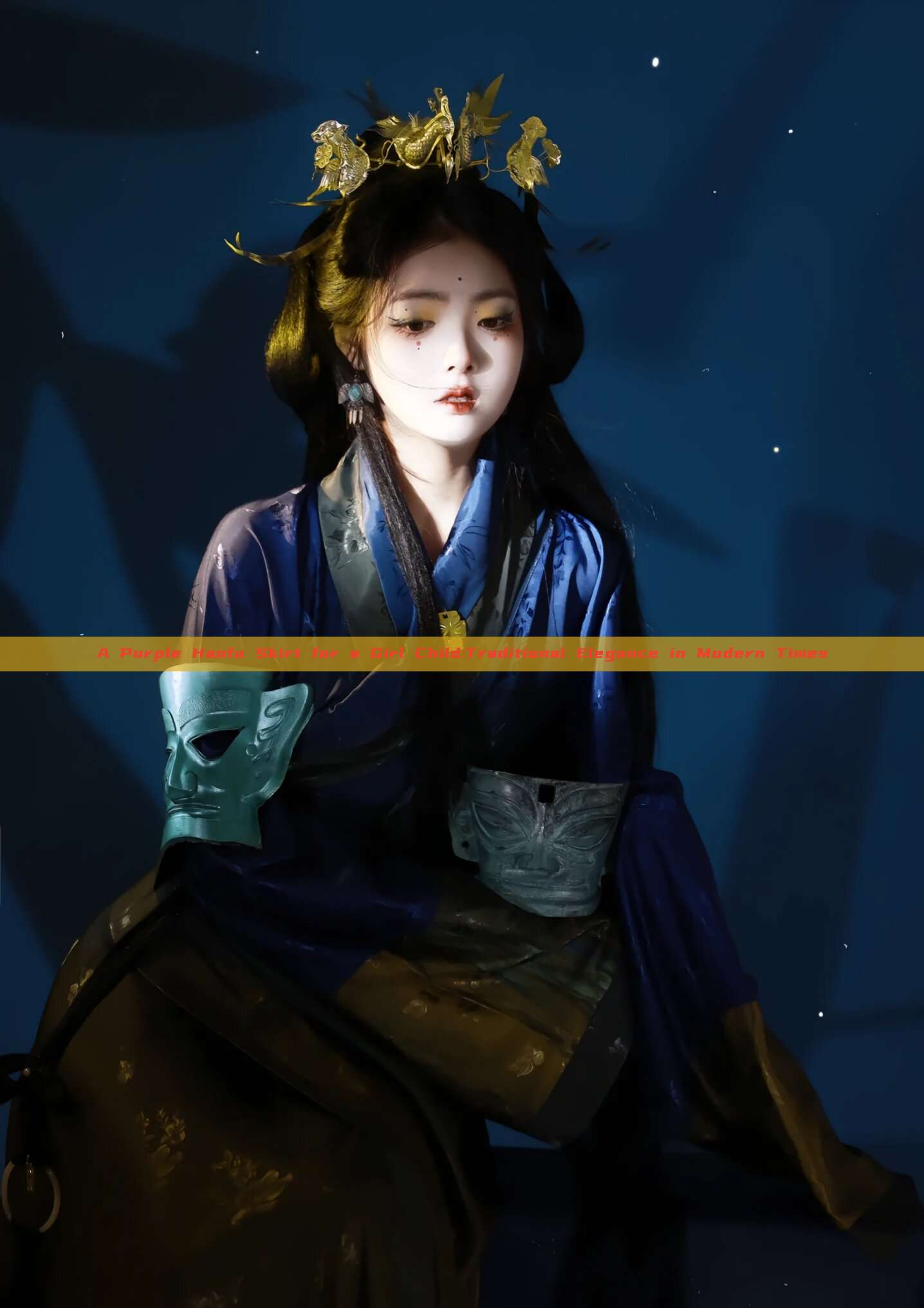 A Purple Hanfu Skirt for a Girl Child:Traditional Elegance in Modern Times A Purple Hanfu Skirt for a Girl Child:Traditional Elegance in Modern Times