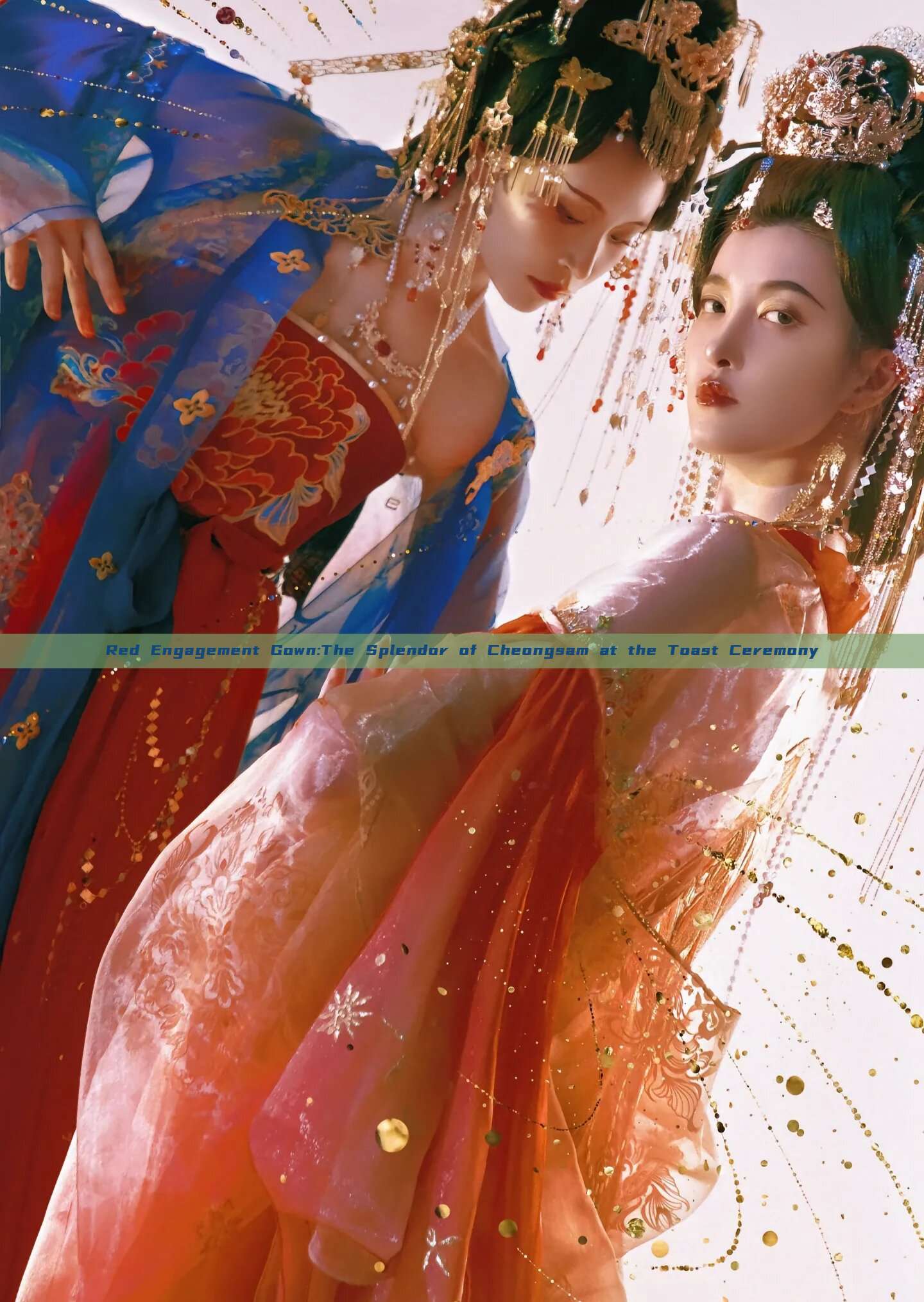 Red Engagement Gown:The Splendor of Cheongsam at the Toast Ceremony Red Engagement Gown:The Splendor of Cheongsam at the Toast Ceremony
