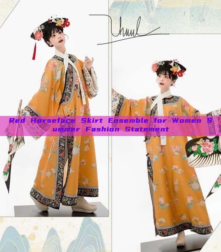 Red Horseface Skirt Ensemble for Women Summer Fashion Statement Red Horseface Skirt Ensemble for Women Summer Fashion Statement