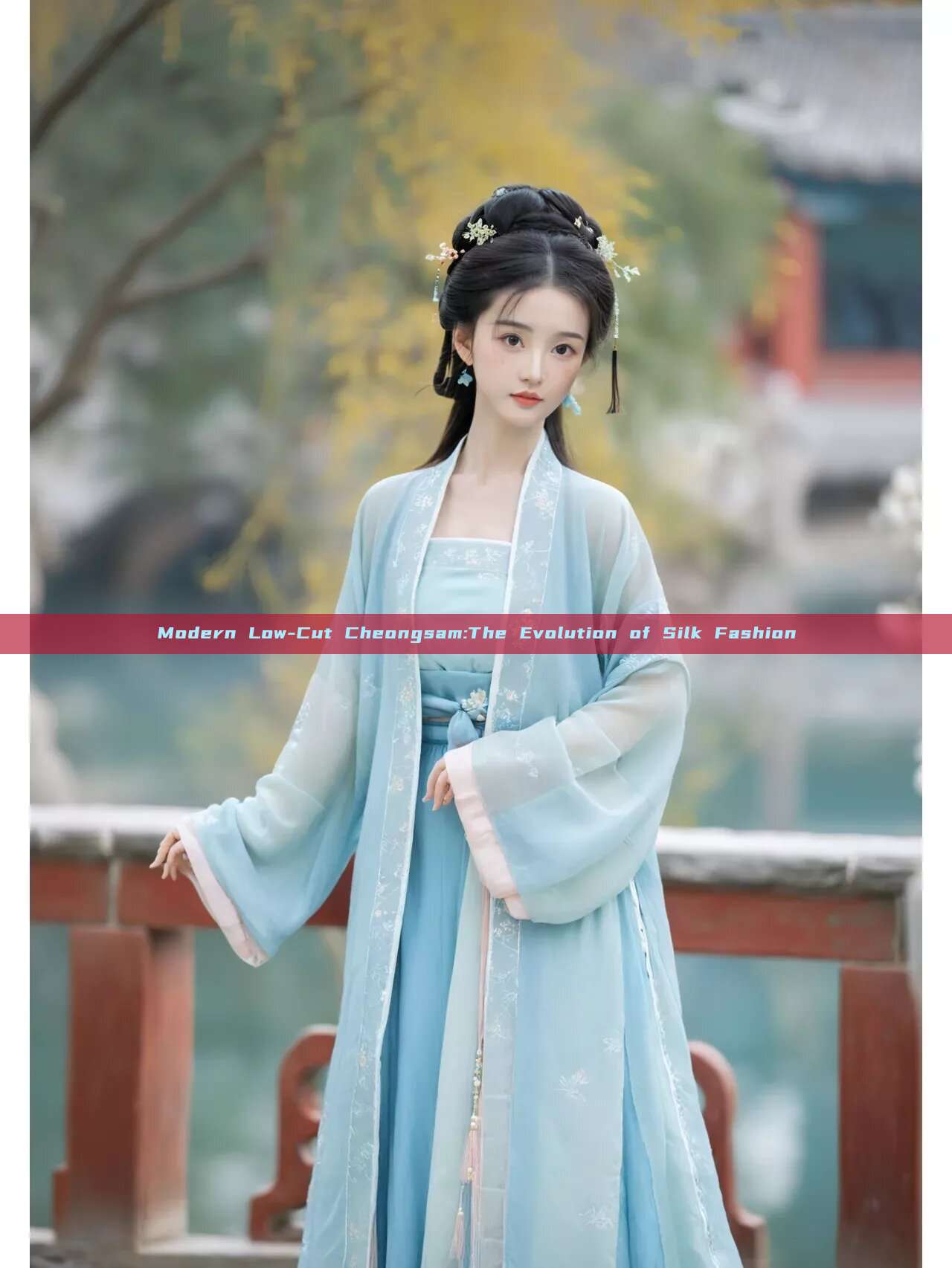 Modern Low-Cut Cheongsam:The Evolution of Silk Fashion Modern Low-Cut Cheongsam:The Evolution of Silk Fashion