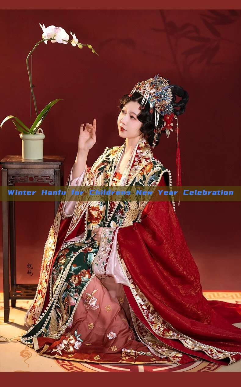 Winter Hanfu for Childrens New Year Celebration Winter Hanfu for Childrens New Year Celebration