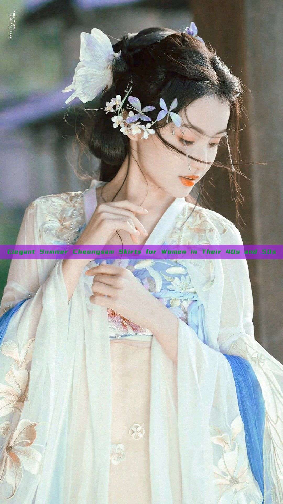 Elegant Summer Cheongsam Skirts for Women in Their 40s and 50s Elegant Summer Cheongsam Skirts for Women in Their 40s and 50s
