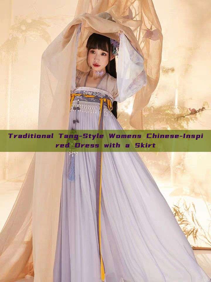 Traditional Tang-Style Womens Chinese-Inspired Dress with a Skirt Traditional Tang-Style Womens Chinese-Inspired Dress with a Skirt