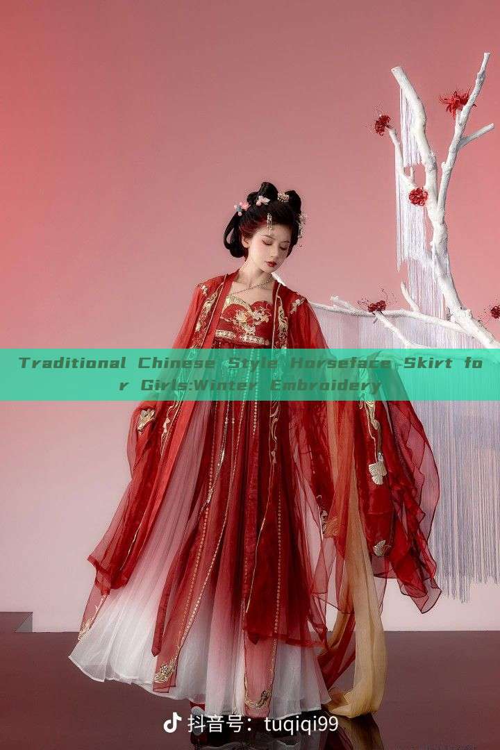 Traditional Chinese Style Horseface Skirt for Girls:Winter Embroidery Traditional Chinese Style Horseface Skirt for Girls:Winter Embroidery