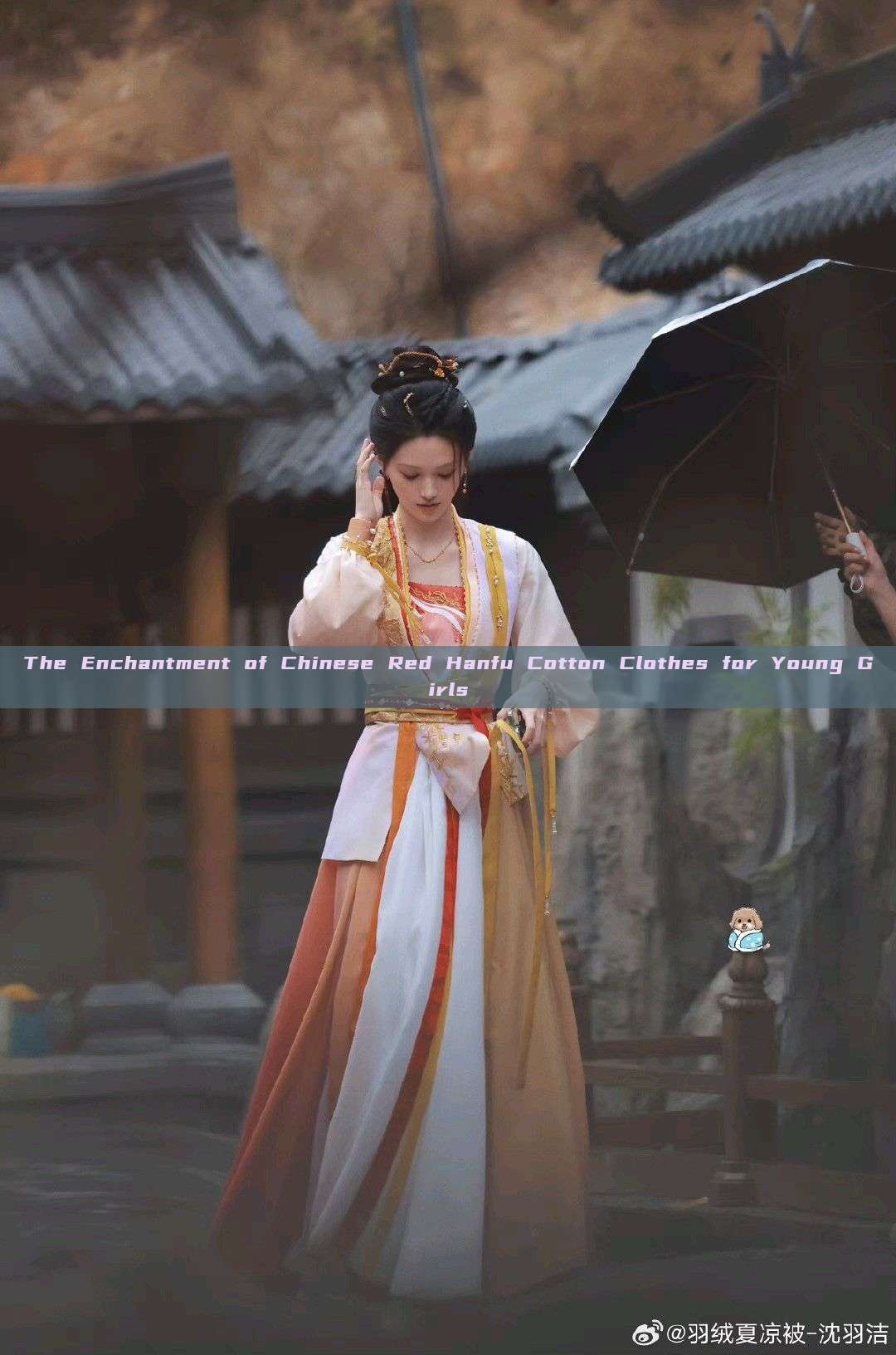 The Enchantment of Chinese Red Hanfu Cotton Clothes for Young Girls The Enchantment of Chinese Red Hanfu Cotton Clothes for Young Girls