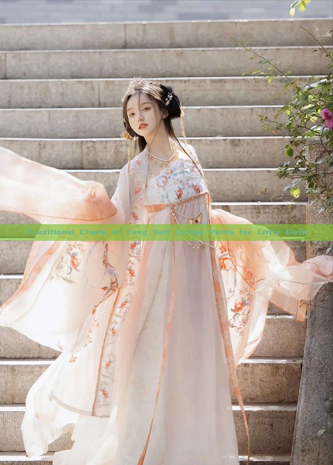 Traditional Charm of Tang Suit Cotton Pants for Little Girls Traditional Charm of Tang Suit Cotton Pants for Little Girls