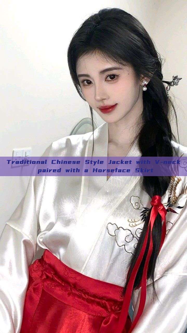 Traditional Chinese Style Jacket with V-neck paired with a Horseface Skirt Traditional Chinese Style Jacket with V-neck paired with a Horseface Skirt