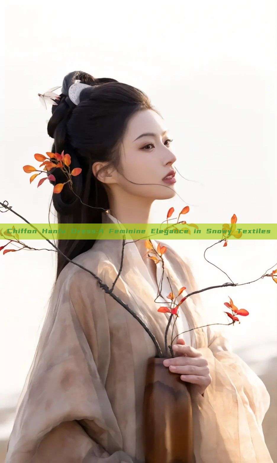 Chiffon Hanfu Dress:A Feminine Elegance in Snowy Textiles Chiffon Hanfu Dress:A Feminine Elegance in Snowy Textiles