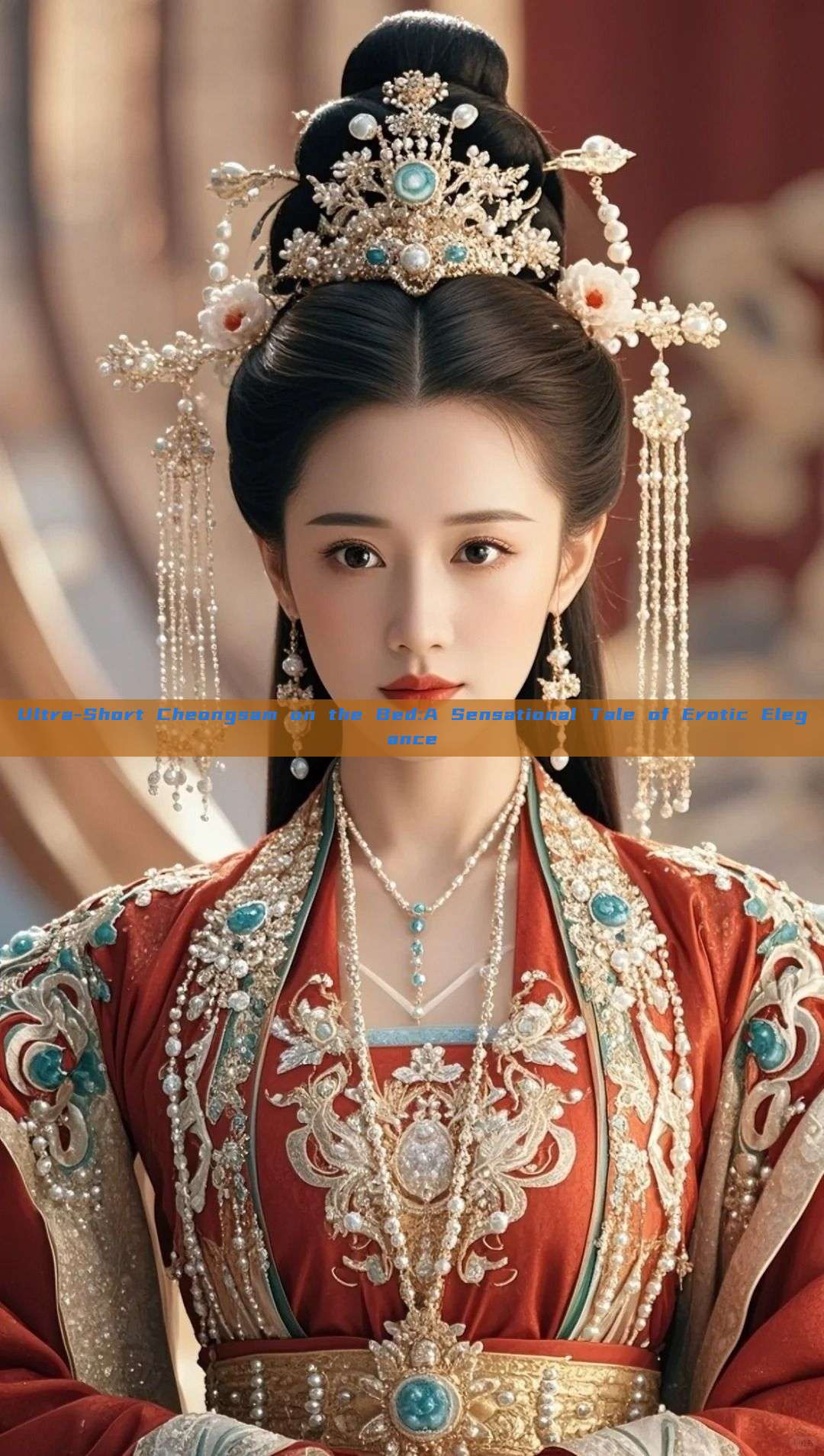 Ultra-Short Cheongsam on the Bed:A Sensational Tale of Erotic Elegance