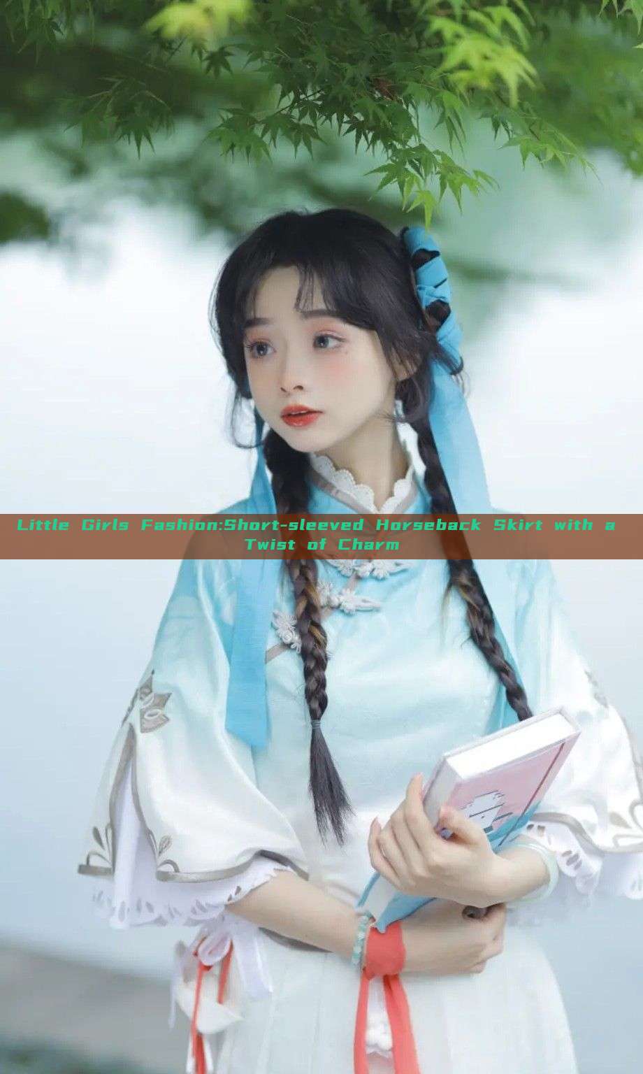 Little Girls Fashion:Short-sleeved Horseback Skirt with a Twist of Charm Little Girls Fashion:Short-sleeved Horseback Skirt with a Twist of Charm