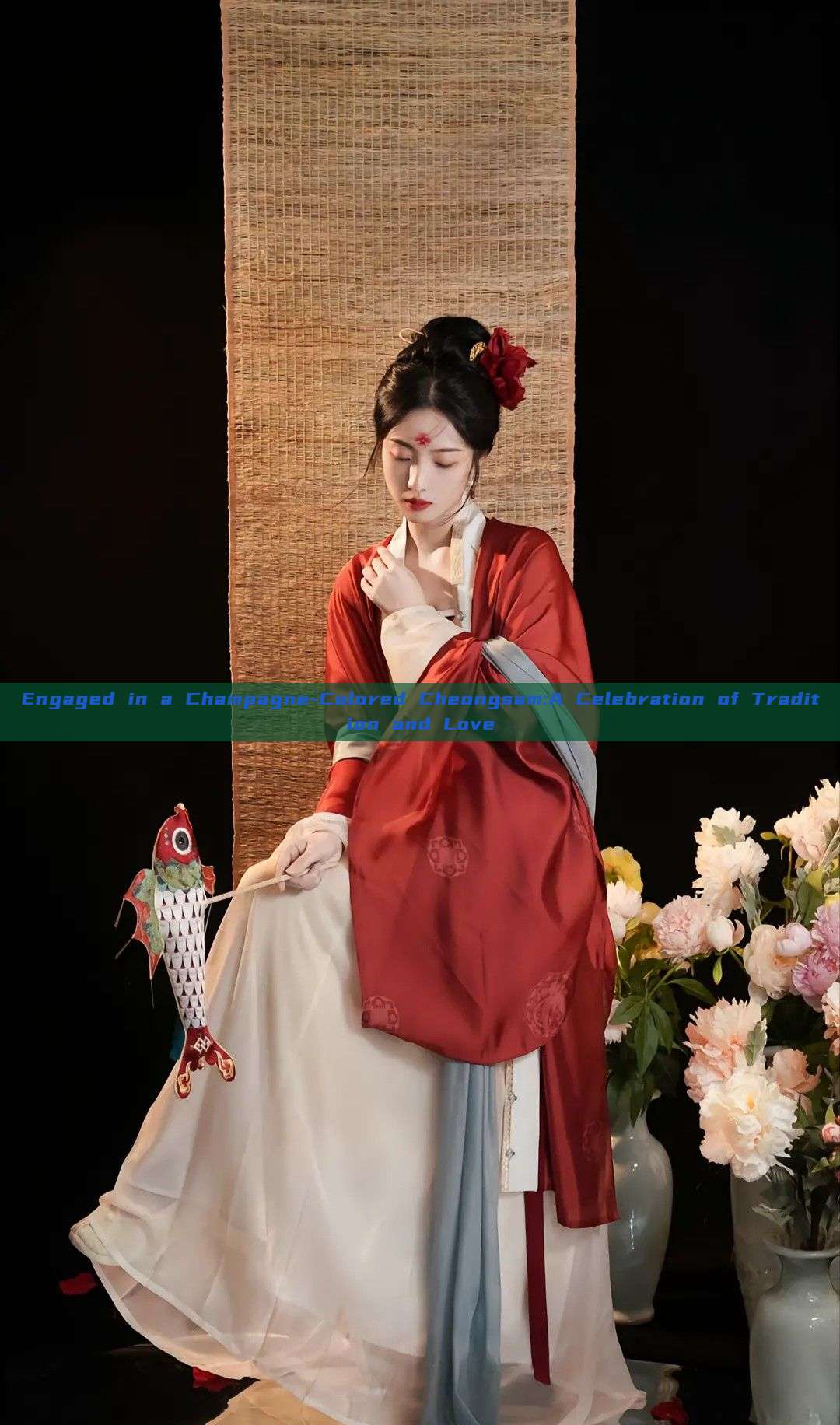 Engaged in a Champagne-Colored Cheongsam:A Celebration of Tradition and Love Engaged in a Champagne-Colored Cheongsam:A Celebration of Tradition and Love