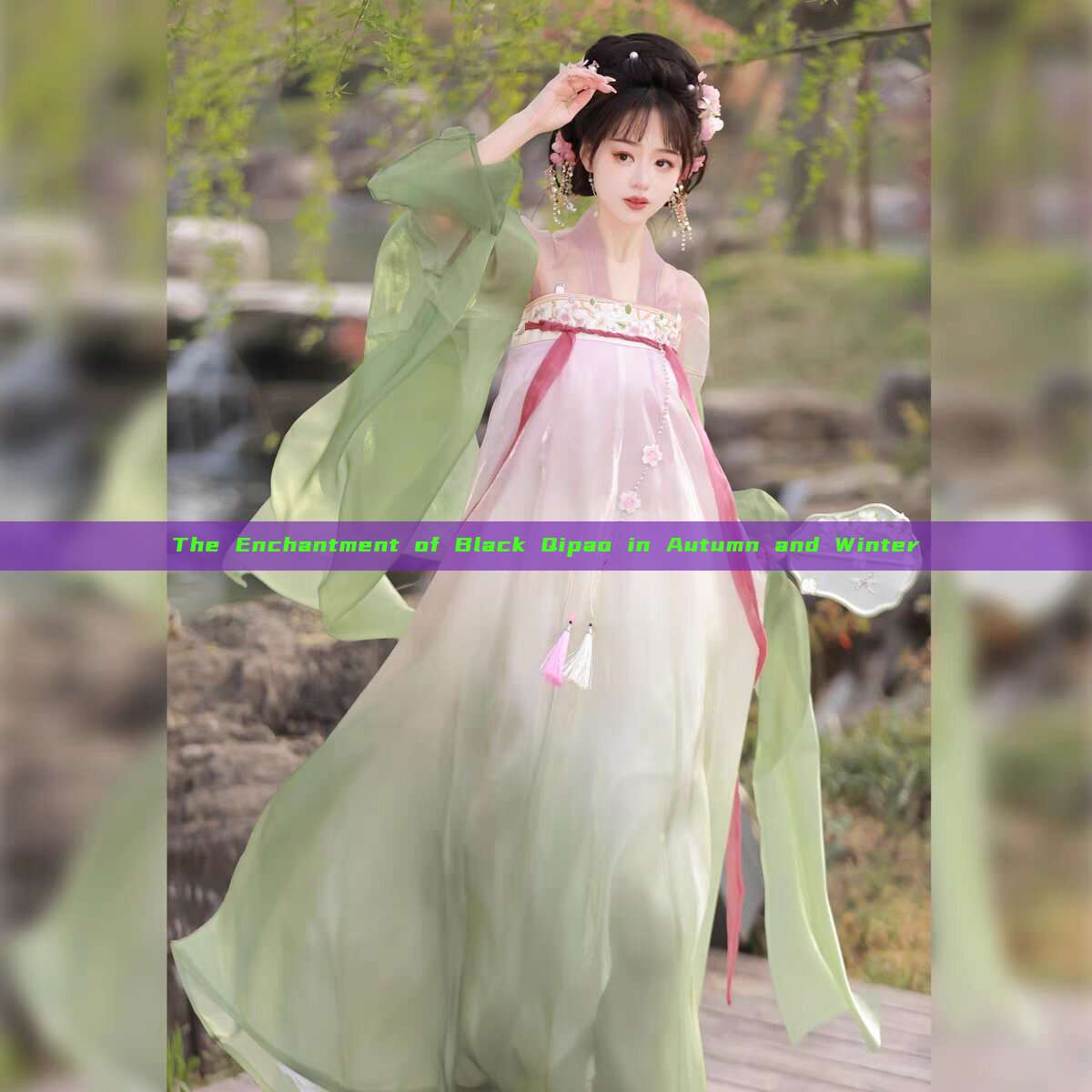 The Enchantment of Black Qipao in Autumn and Winter The Enchantment of Black Qipao in Autumn and Winter