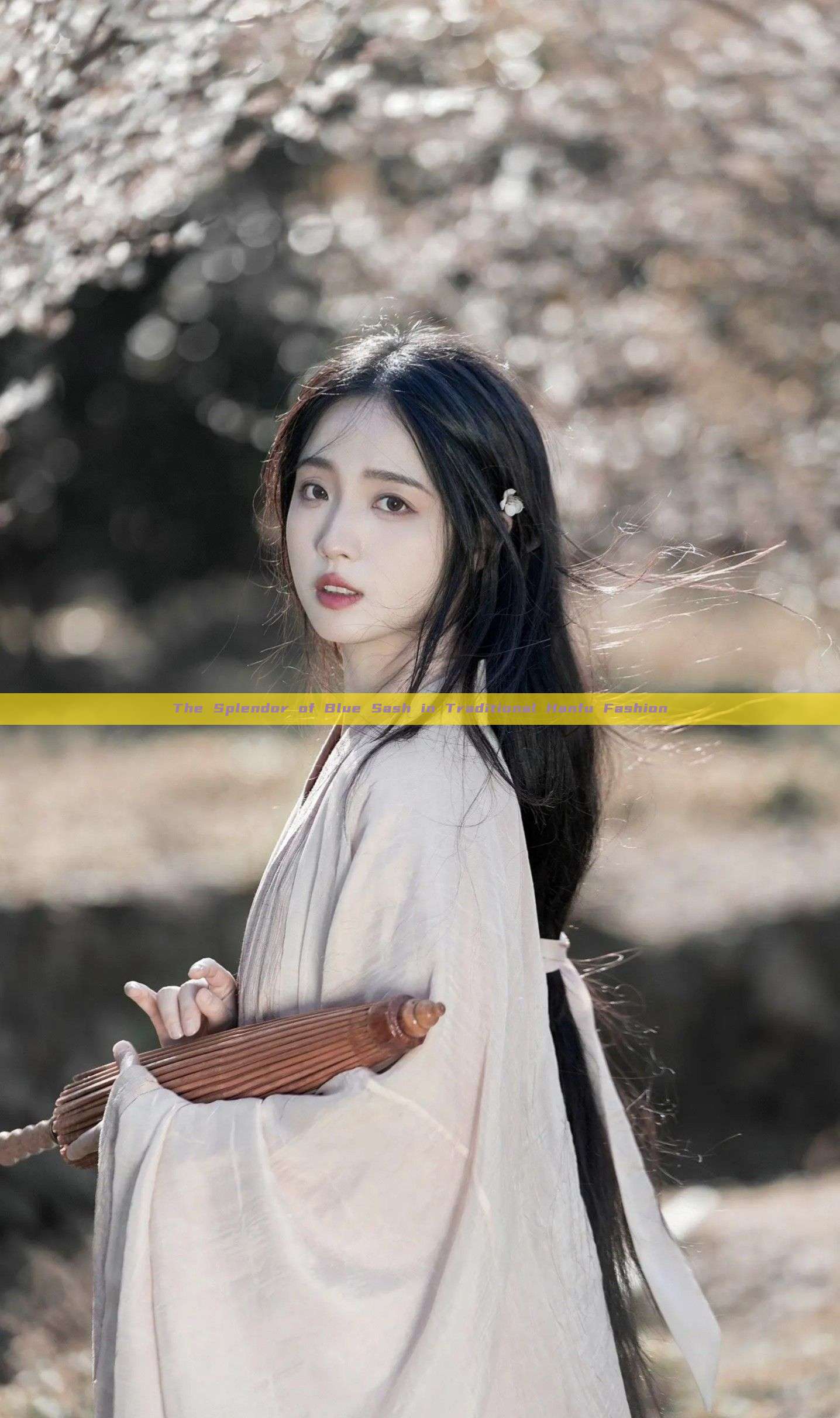The Splendor of Blue Sash in Traditional Hanfu Fashion The Splendor of Blue Sash in Traditional Hanfu Fashion
