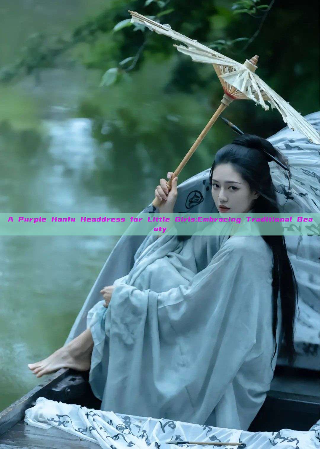 A Purple Hanfu Headdress for Little Girls:Embracing Traditional Beauty A Purple Hanfu Headdress for Little Girls:Embracing Traditional Beauty
