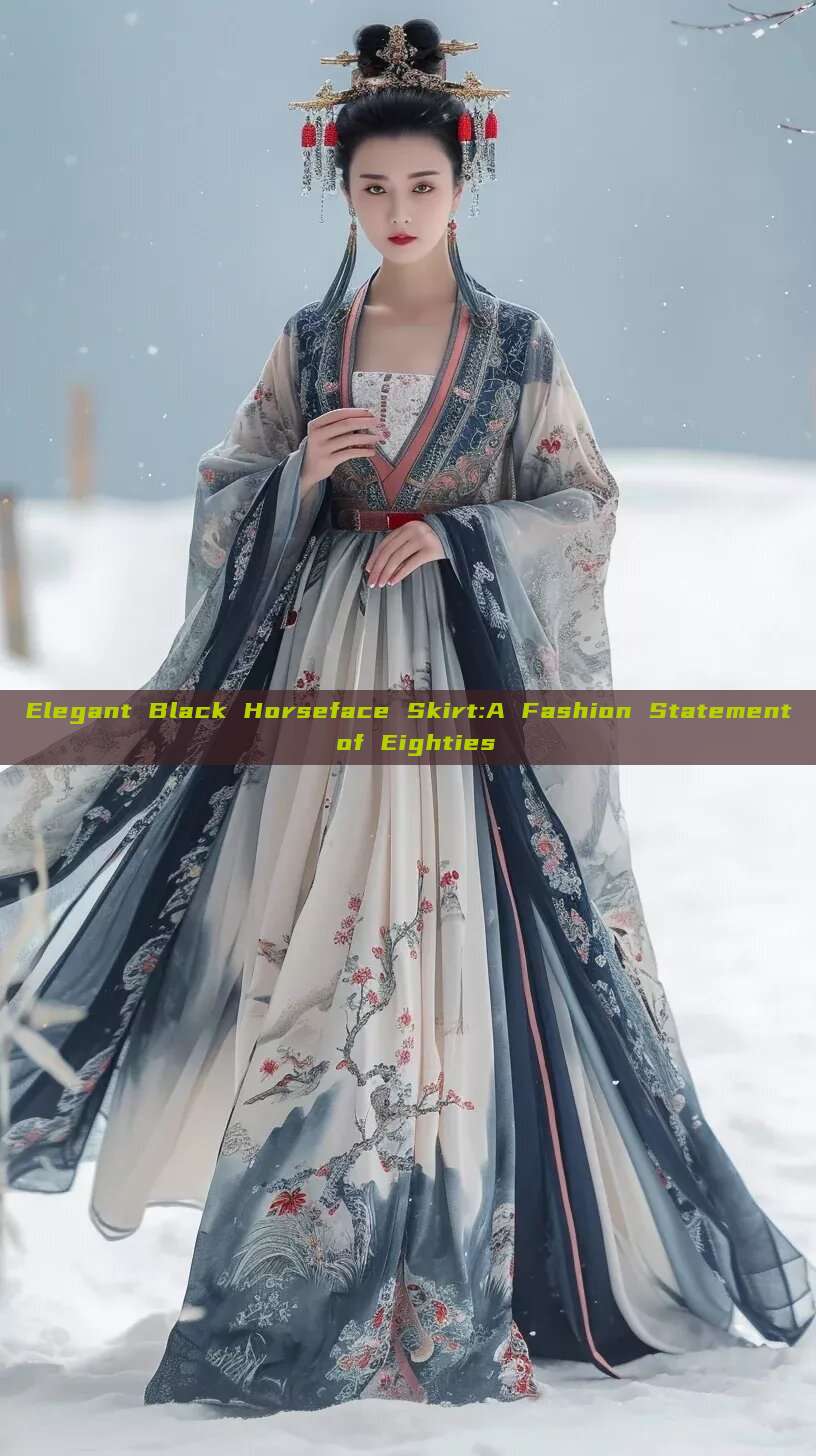 Elegant Black Horseface Skirt:A Fashion Statement of Eighties Elegant Black Horseface Skirt:A Fashion Statement of Eighties