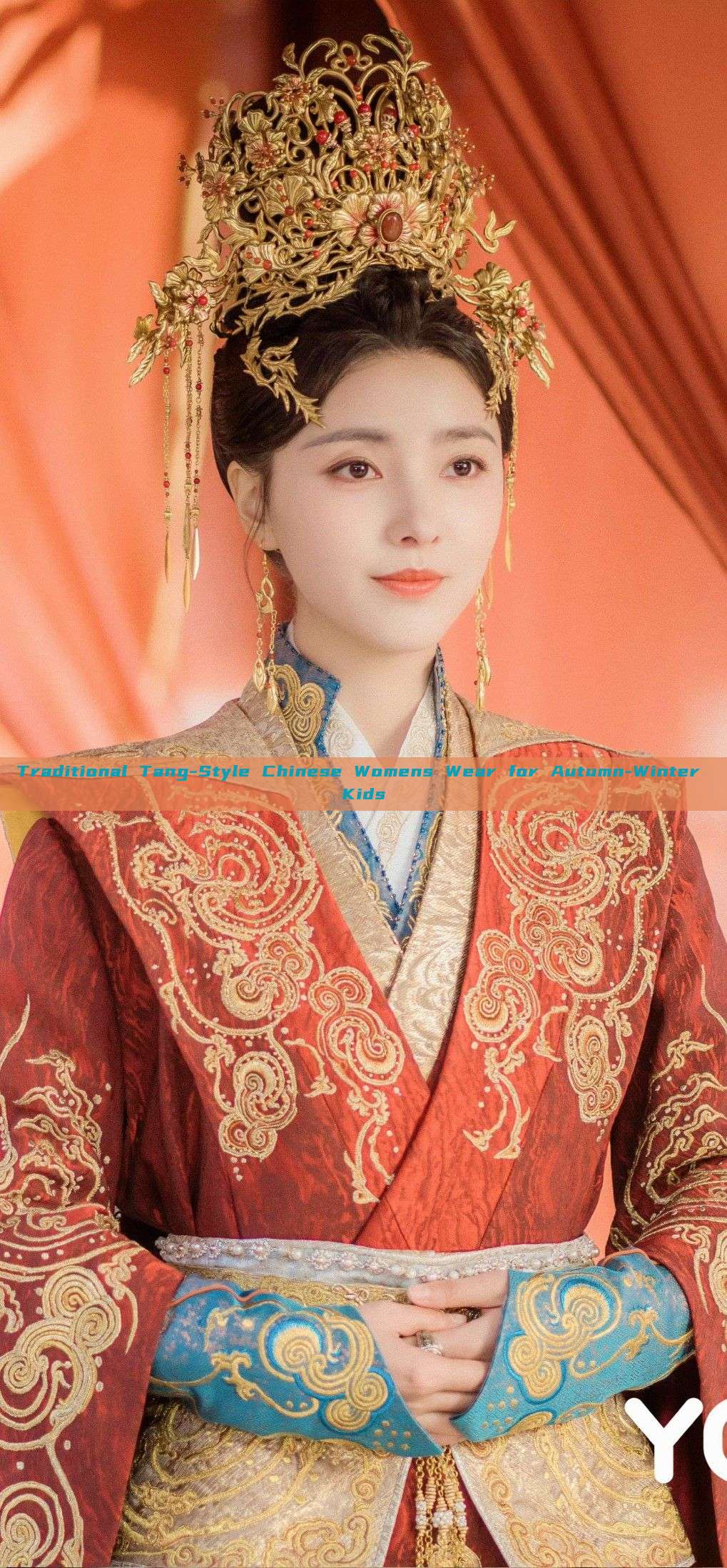 Traditional Tang-Style Chinese Womens Wear for Autumn-Winter Kids Traditional Tang-Style Chinese Womens Wear for Autumn-Winter Kids