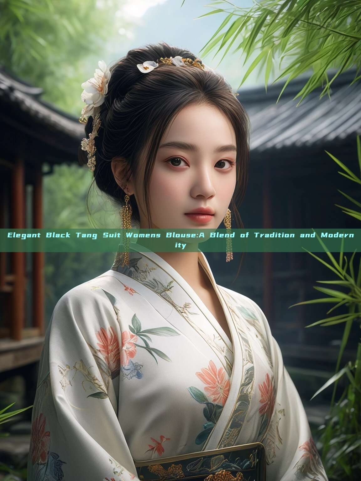 Elegant Black Tang Suit Womens Blouse:A Blend of Tradition and Modernity Elegant Black Tang Suit Womens Blouse:A Blend of Tradition and Modernity