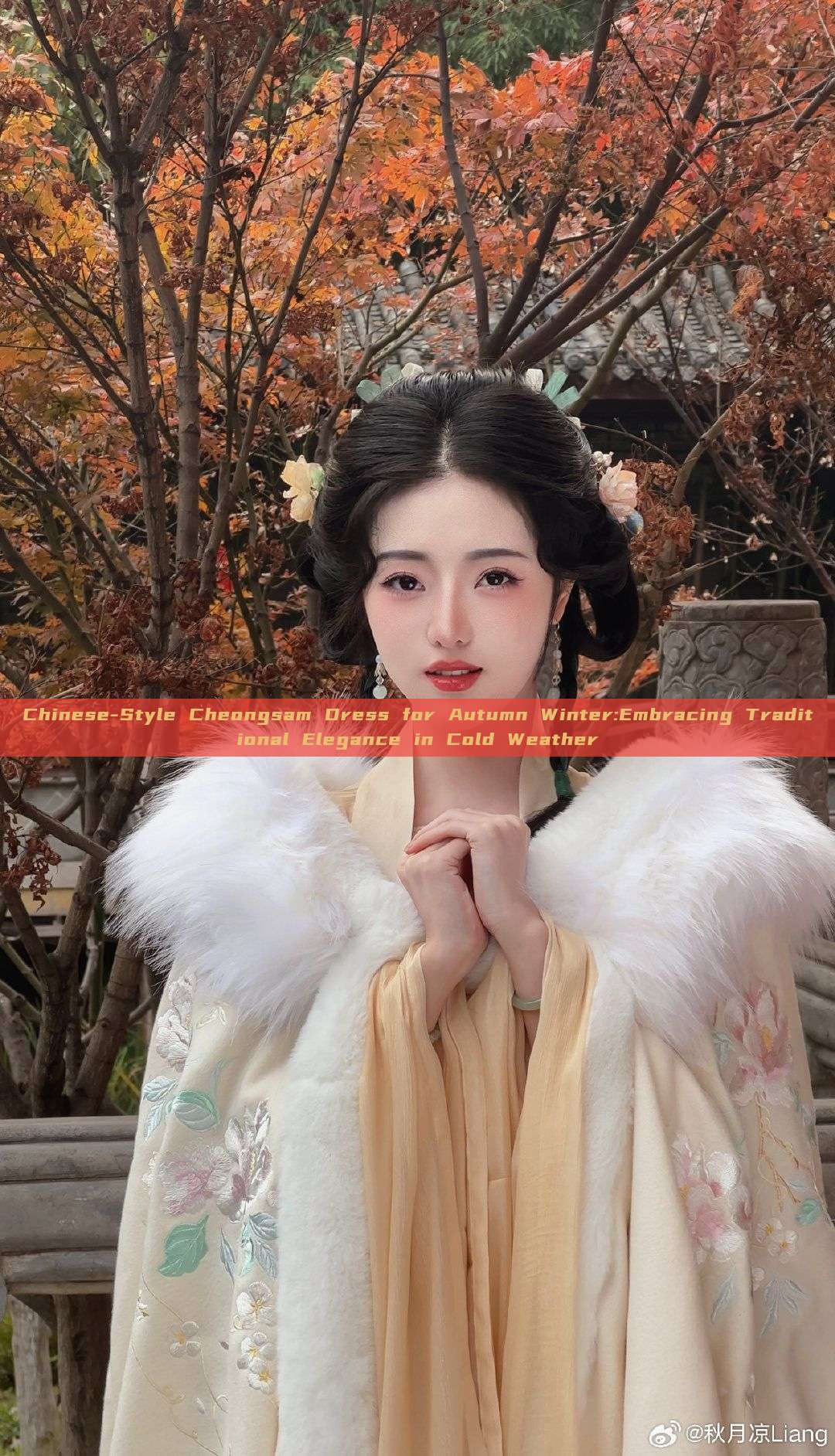 Chinese-Style Cheongsam Dress for Autumn Winter:Embracing Traditional Elegance in Cold Weather Chinese-Style Cheongsam Dress for Autumn Winter:Embracing Traditional Elegance in Cold Weather
