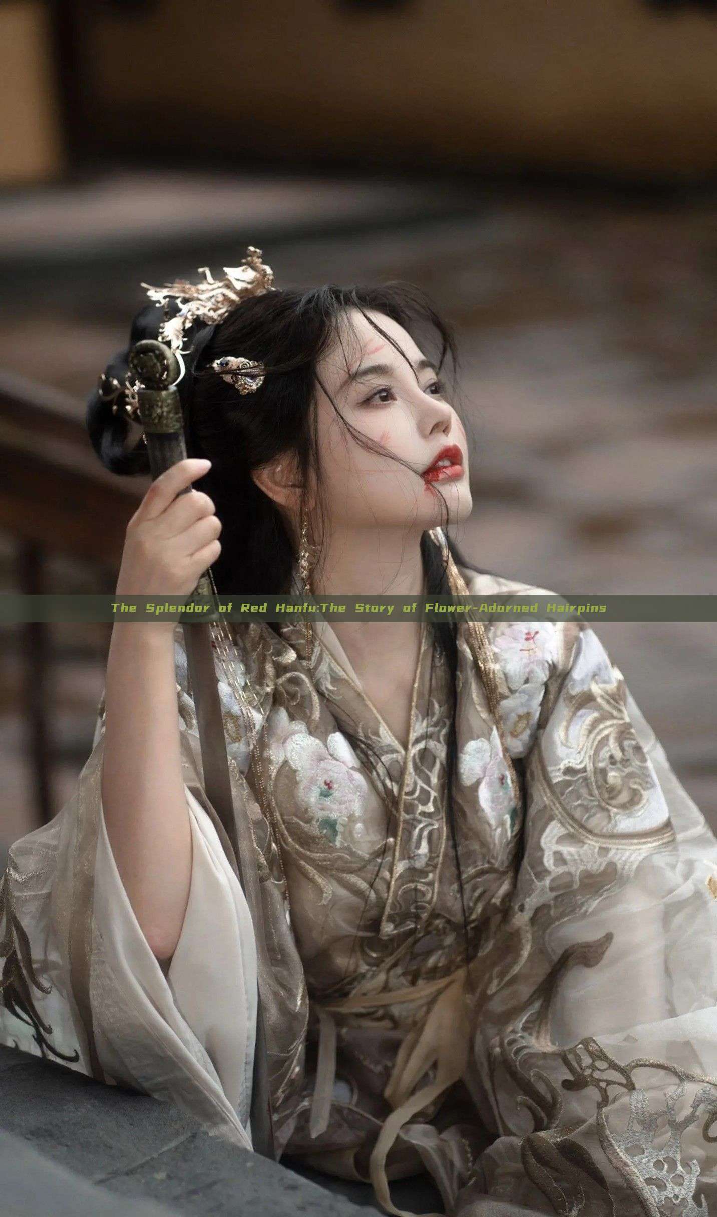 The Splendor of Red Hanfu:The Story of Flower-Adorned Hairpins The Splendor of Red Hanfu:The Story of Flower-Adorned Hairpins
