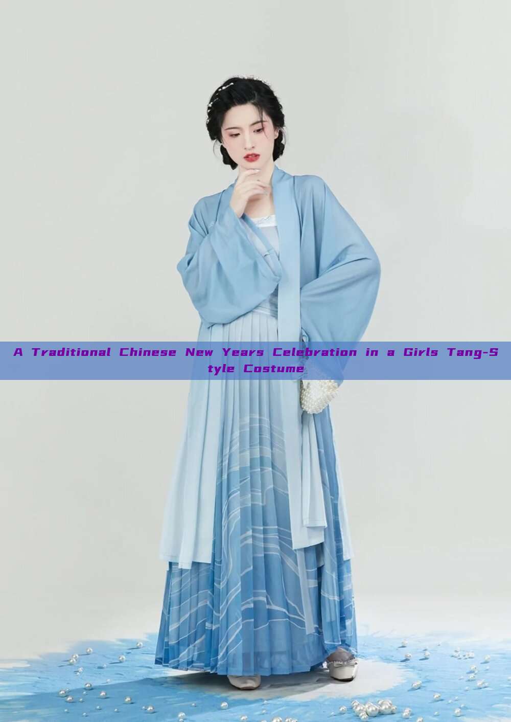 A Traditional Chinese New Years Celebration in a Girls Tang-Style Costume A Traditional Chinese New Years Celebration in a Girls Tang-Style Costume