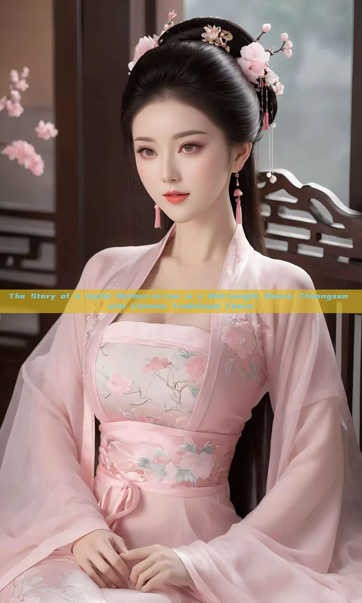The Story of a Joyful Mother-in-Law in a Mid-Length Sleeve Cheongsam with Chinese Traditional Charm The Story of a Joyful Mother-in-Law in a Mid-Length Sleeve Cheongsam with Chinese Traditional Charm
