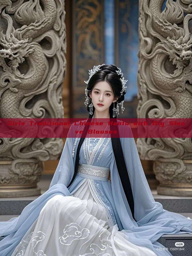 Girls Traditional Chinese Hanfu with Big Sleeve Blouses Girls Traditional Chinese Hanfu with Big Sleeve Blouses