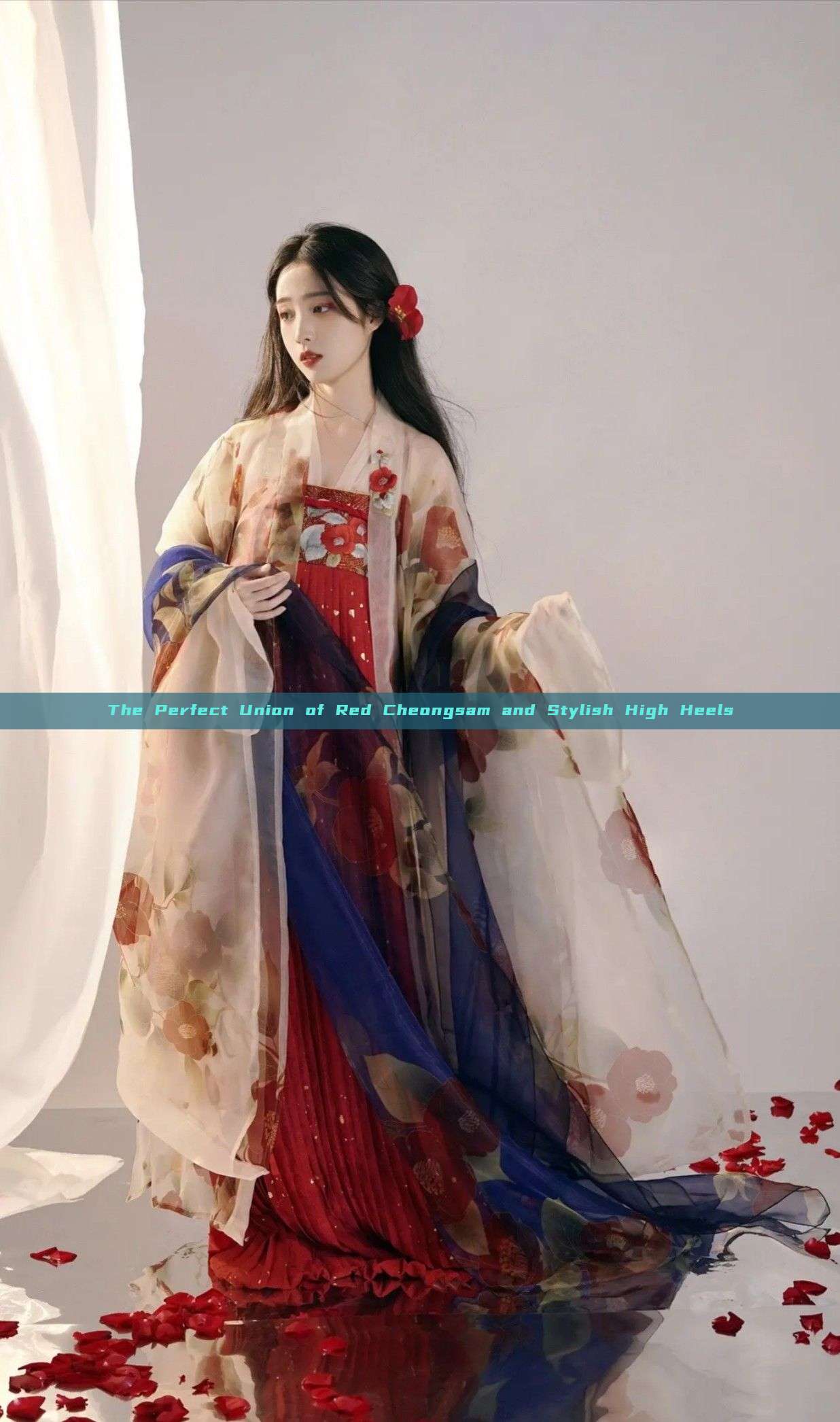 The Perfect Union of Red Cheongsam and Stylish High Heels The Perfect Union of Red Cheongsam and Stylish High Heels