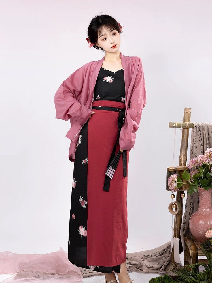 The Elegance of a Black Cheongsam Woman in Summer The Elegance of a Black Cheongsam Woman in Summer