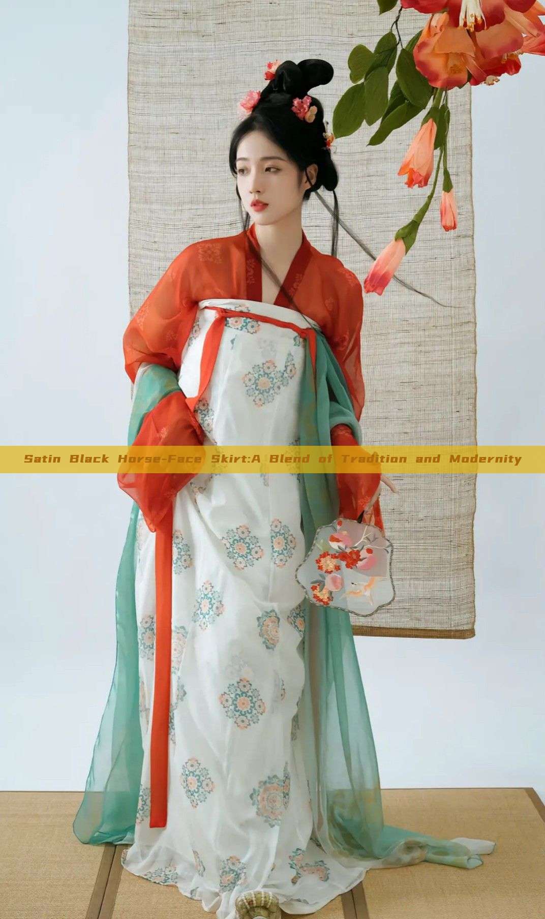Satin Black Horse-Face Skirt:A Blend of Tradition and Modernity Satin Black Horse-Face Skirt:A Blend of Tradition and Modernity