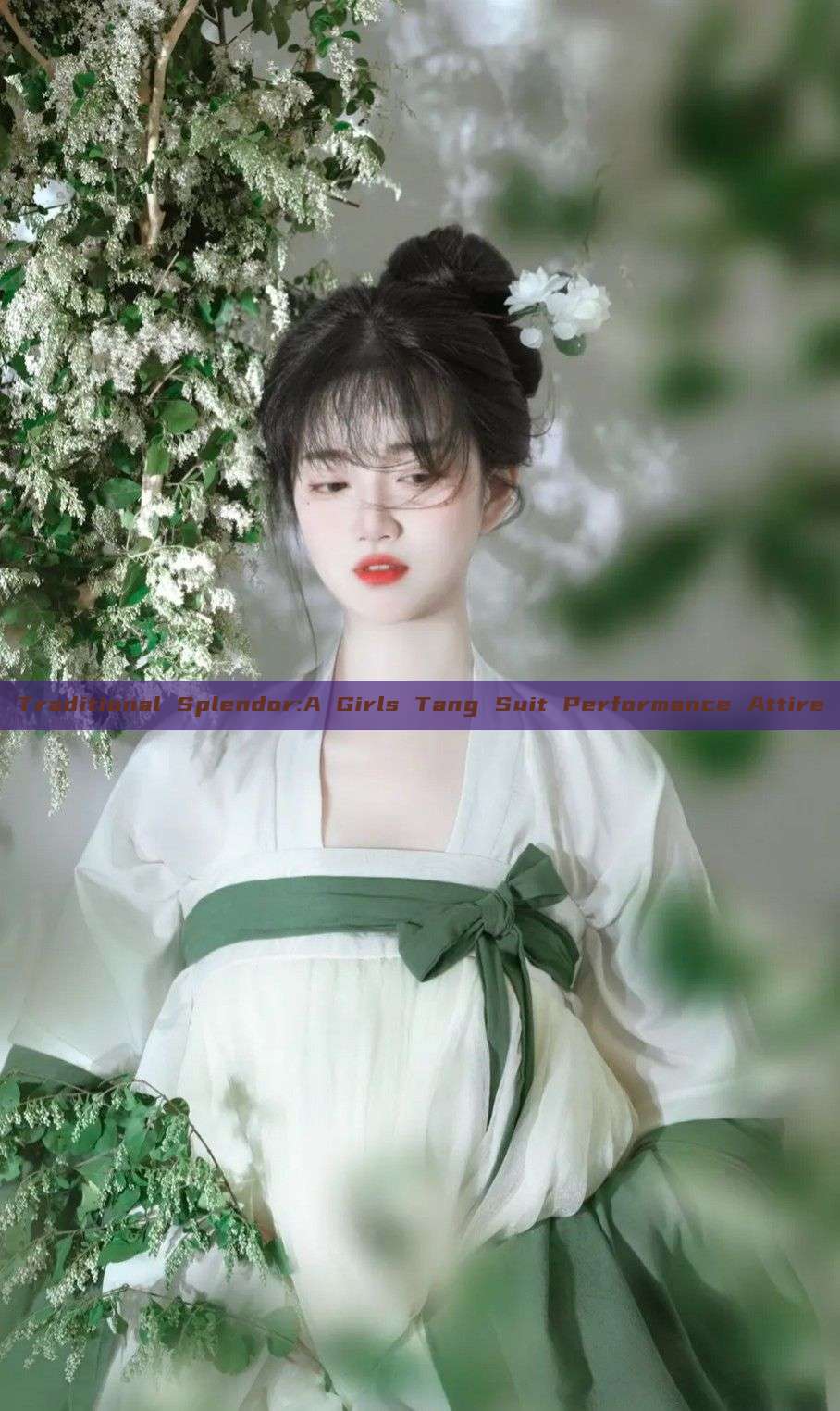Traditional Splendor:A Girls Tang Suit Performance Attire Traditional Splendor:A Girls Tang Suit Performance Attire