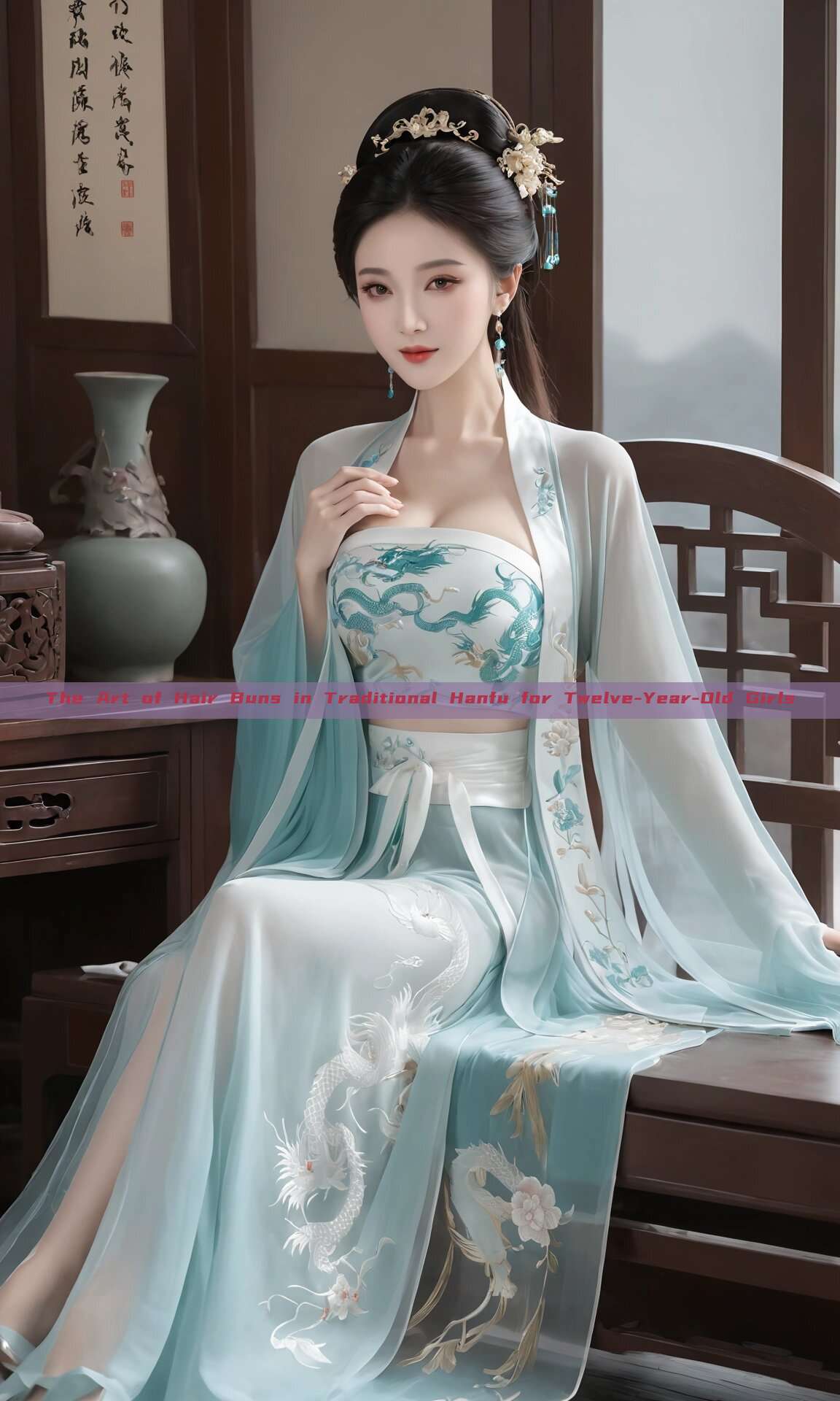 The Art of Hair Buns in Traditional Hanfu for Twelve-Year-Old Girls The Art of Hair Buns in Traditional Hanfu for Twelve-Year-Old Girls