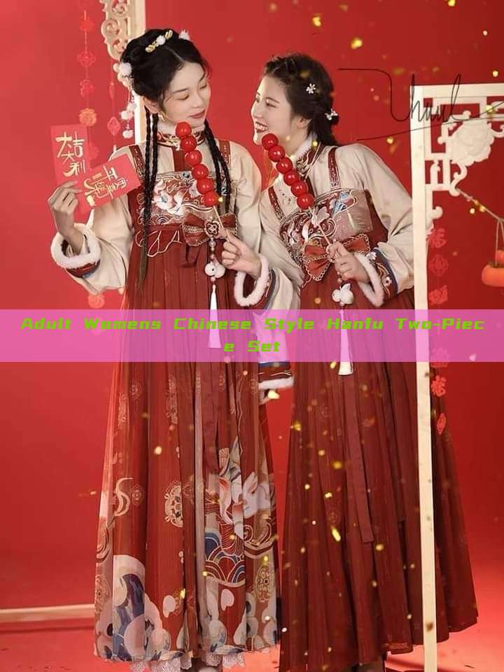 Adult Womens Chinese Style Hanfu Two-Piece Set Adult Womens Chinese Style Hanfu Two-Piece Set