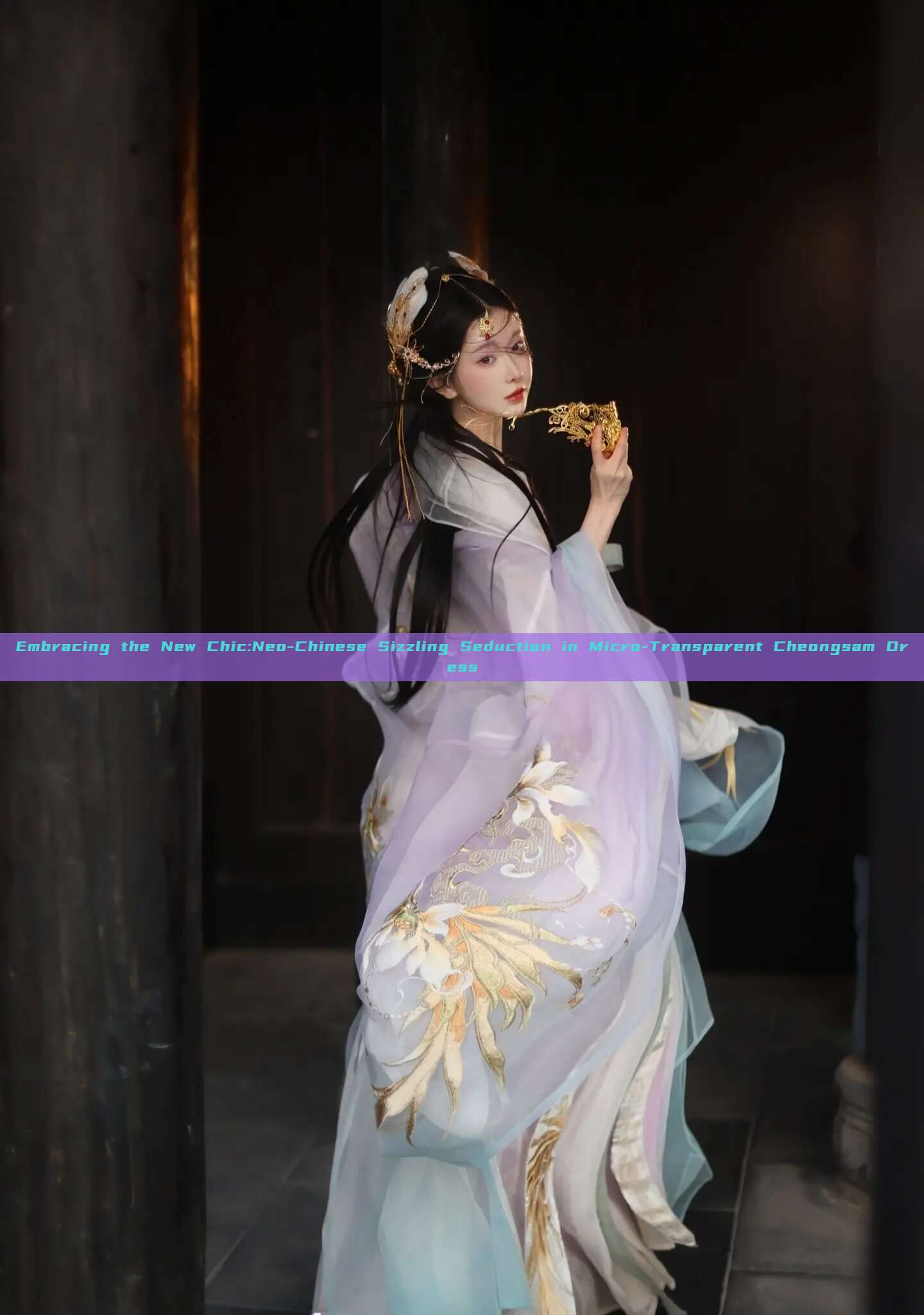 Embracing the New Chic:Neo-Chinese Sizzling Seduction in Micro-Transparent Cheongsam Dress Embracing the New Chic:Neo-Chinese Sizzling Seduction in Micro-Transparent Cheongsam Dress