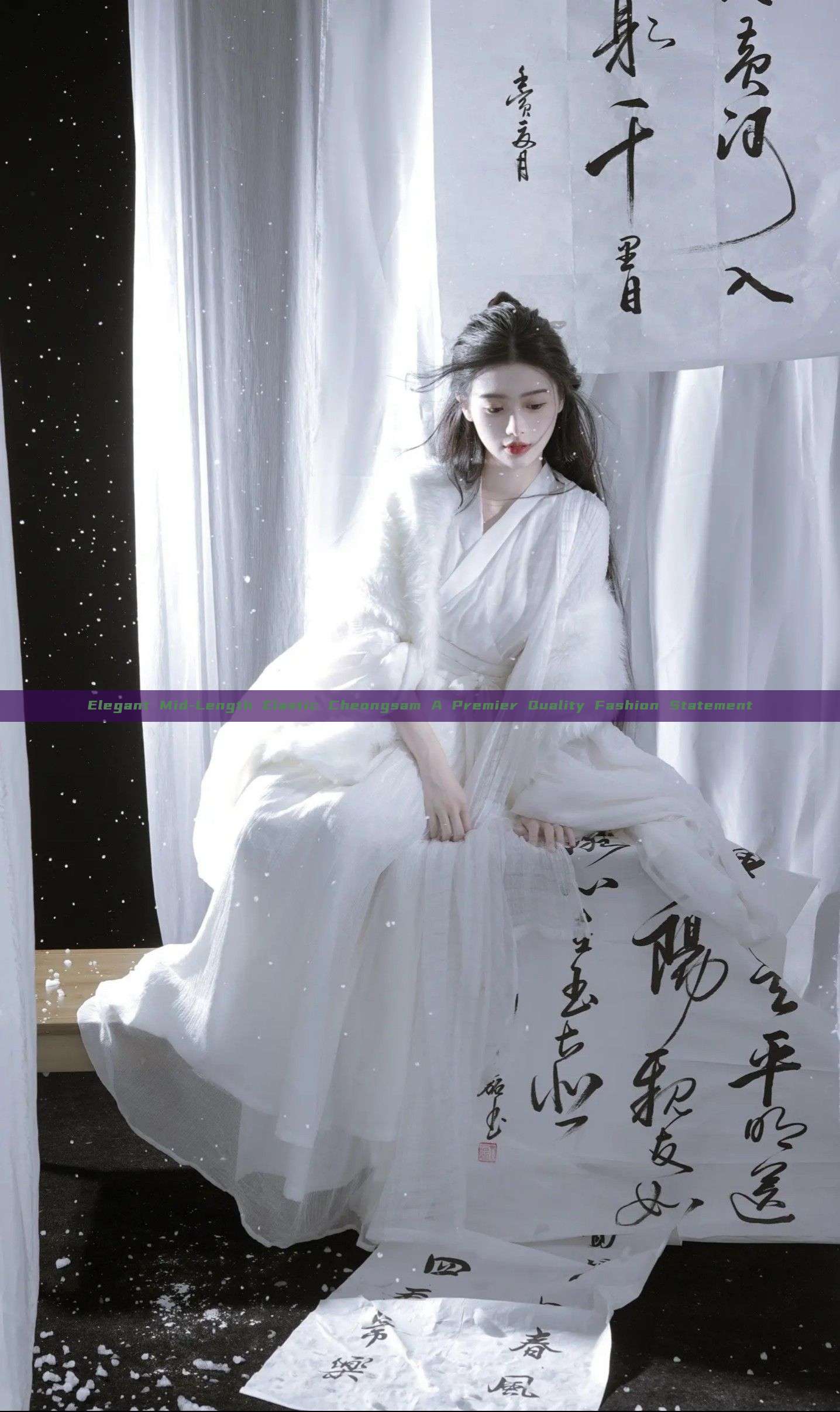 Elegant Mid-Length Elastic Cheongsam A Premier Quality Fashion Statement Elegant Mid-Length Elastic Cheongsam A Premier Quality Fashion Statement