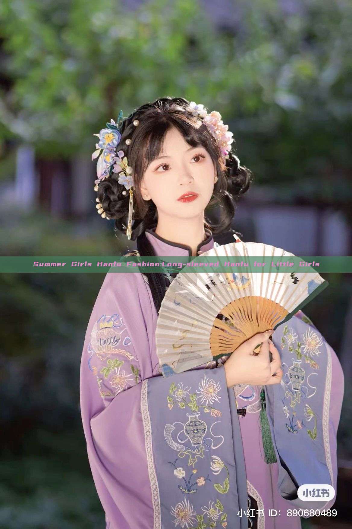 Summer Girls Hanfu Fashion:Long-sleeved Hanfu for Little Girls Summer Girls Hanfu Fashion:Long-sleeved Hanfu for Little Girls