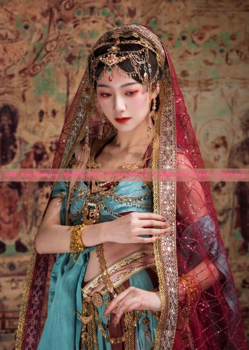 The Enchanting Snake God of Wealth in Traditional Hanfu Clothing The Enchanting Snake God of Wealth in Traditional Hanfu Clothing