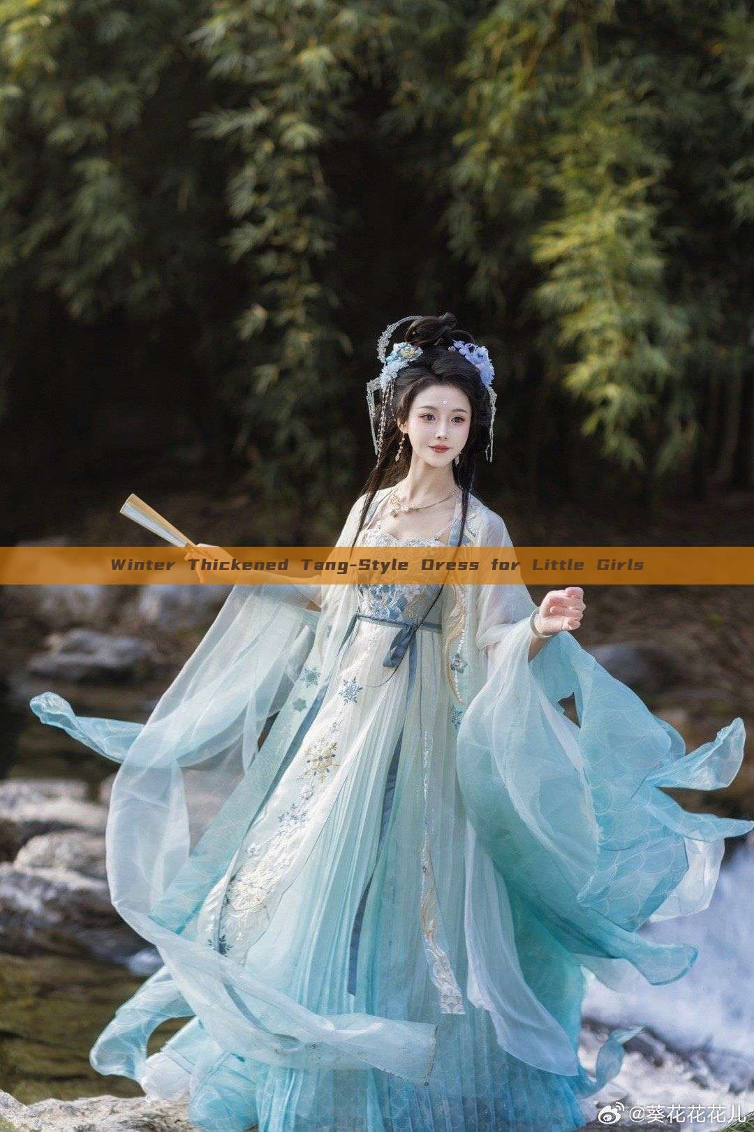 Winter Thickened Tang-Style Dress for Little Girls Winter Thickened Tang-Style Dress for Little Girls