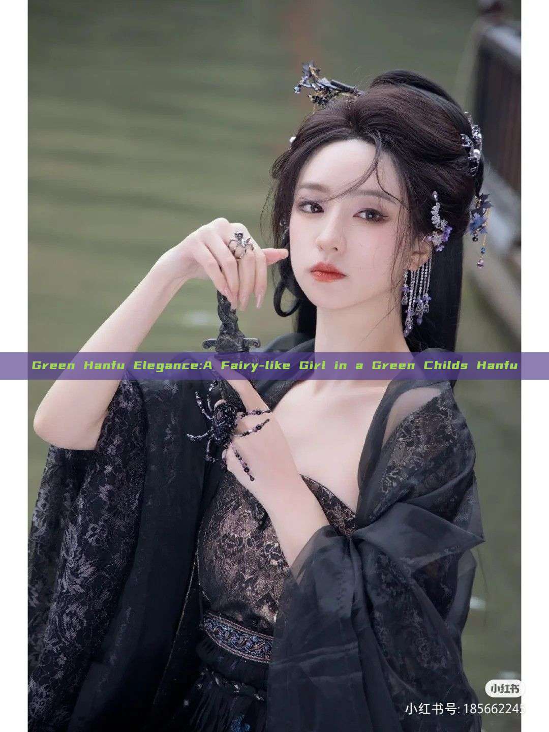 Green Hanfu Elegance:A Fairy-like Girl in a Green Childs Hanfu Green Hanfu Elegance:A Fairy-like Girl in a Green Childs Hanfu