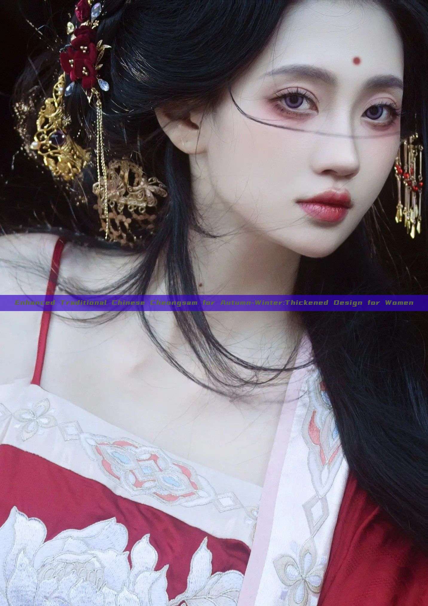 Enhanced Traditional Chinese Cheongsam for Autumn-Winter:Thickened Design for Women Enhanced Traditional Chinese Cheongsam for Autumn-Winter:Thickened Design for Women